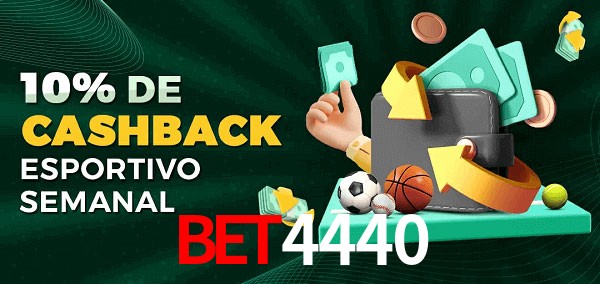 10% de bônus de cashback na bet4440